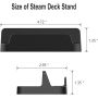 Stand Base for Valve Steam Deck, Steam Deck Dock Accessories Holder Stand with Anti-Slip Silicone Pad