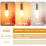 BRIMAX C35 LED Bulbs, 6W Candelabra Led Bulbs Dimmable, E12 Base, 2700K Warm Whit Glow